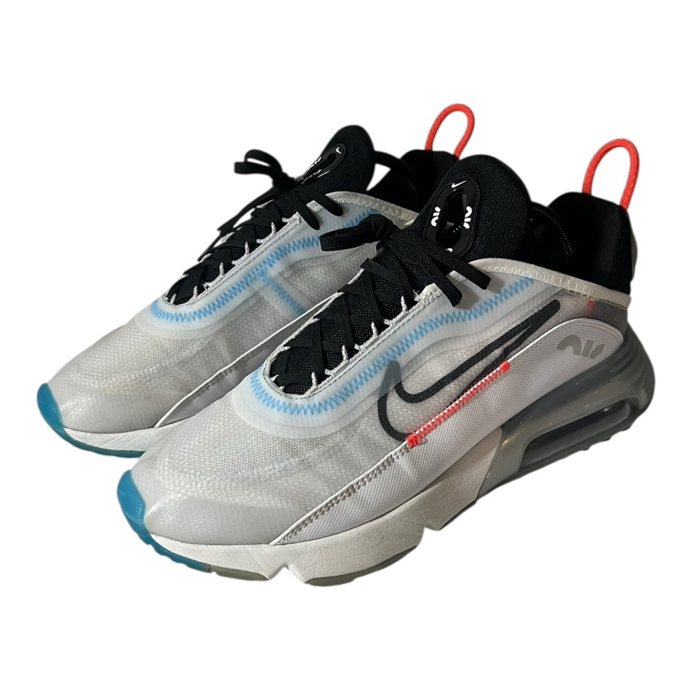 NIKE Air Max 2090 Sz 10 Pure Platinum-White/Bright Crimson/Black CT7695-100